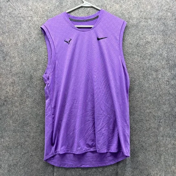 Nike Shirts Nike Rafa Nadal Shirt Men Large Purple Aeroreact
